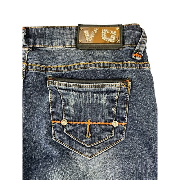 Virgin Only USA Embellished Lowrise Bootcut Jean  Women's 9  Y2K  Festival Jeans - Picture 9 of 13
